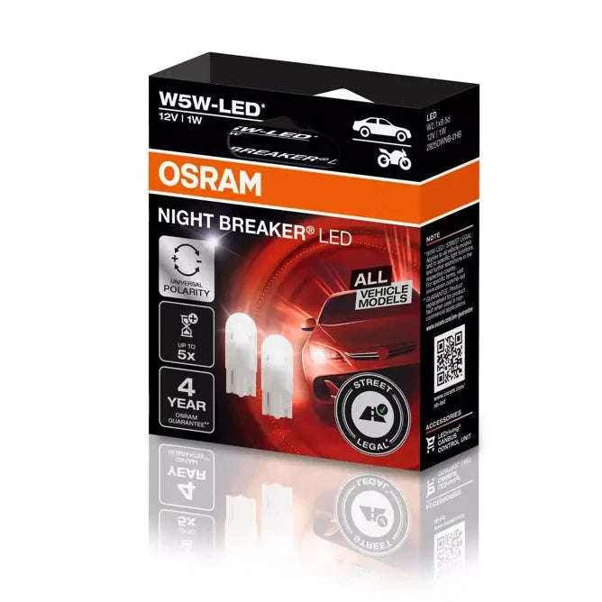 Osram NIGHT BREAKER LED - T10 W5W - street legal - 2825DWNB