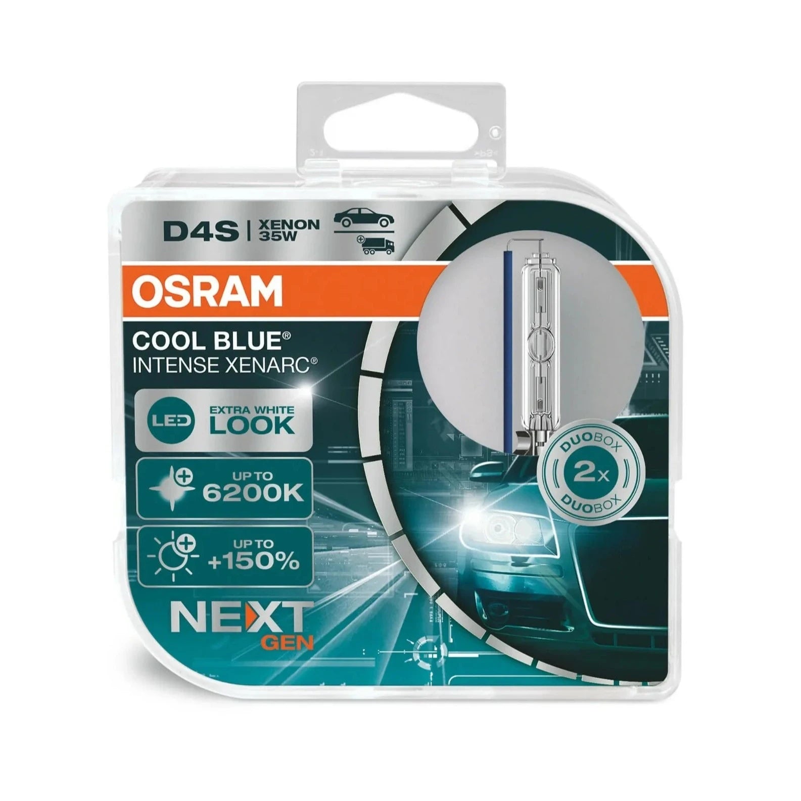 Osram 66440CBN-HCB D4S HID xenon bulb high output white color 2 pack