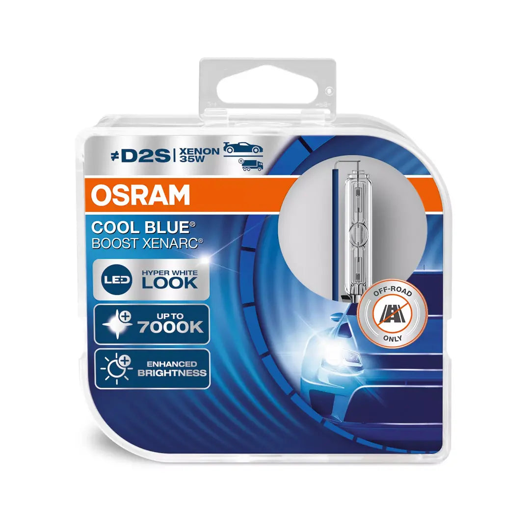 Osram Cool Blue Boost D2S Xenon HID bulbs | 66240CBB